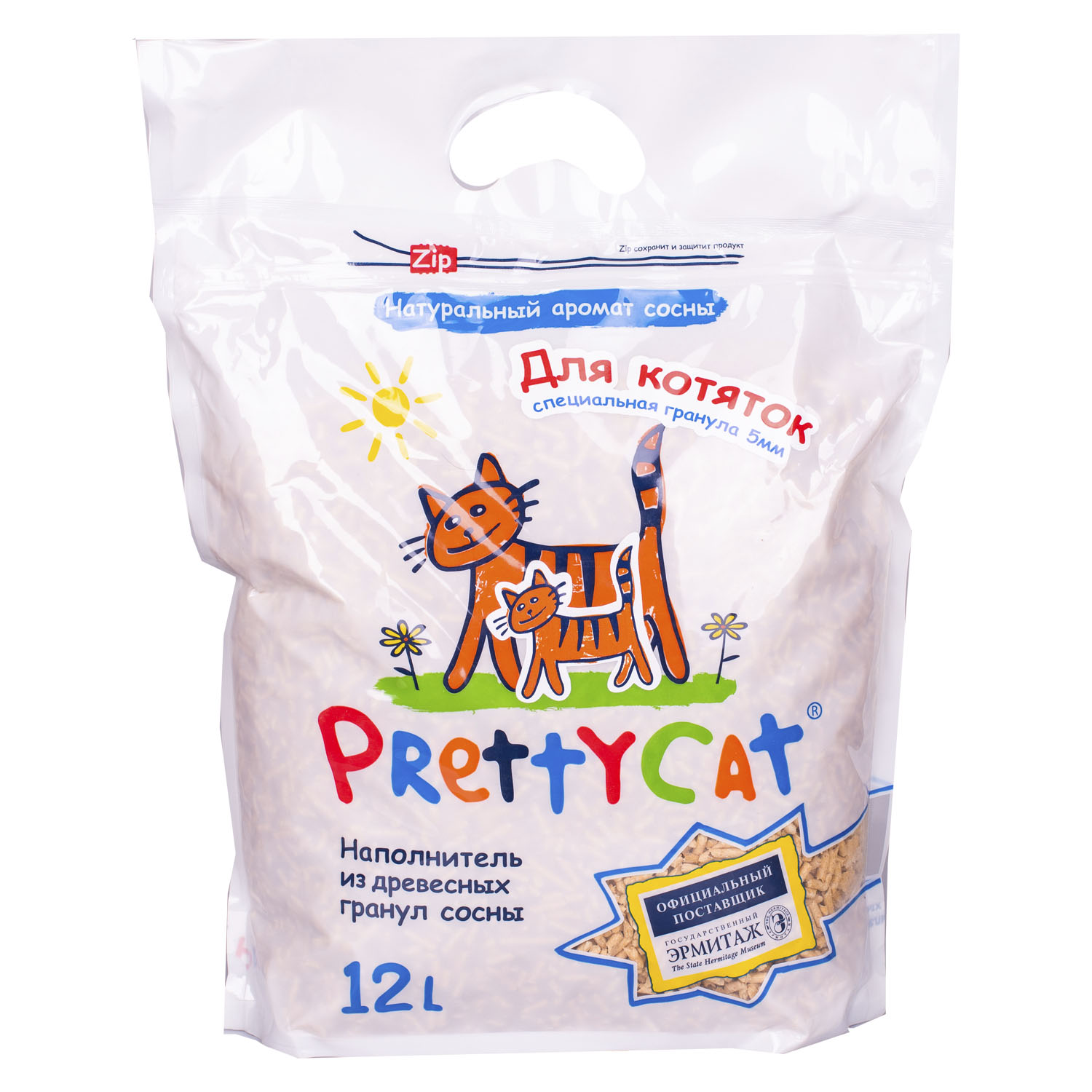 Наполнитель для котят Pretty Cat Wood Granules древесный 12л - фото 1