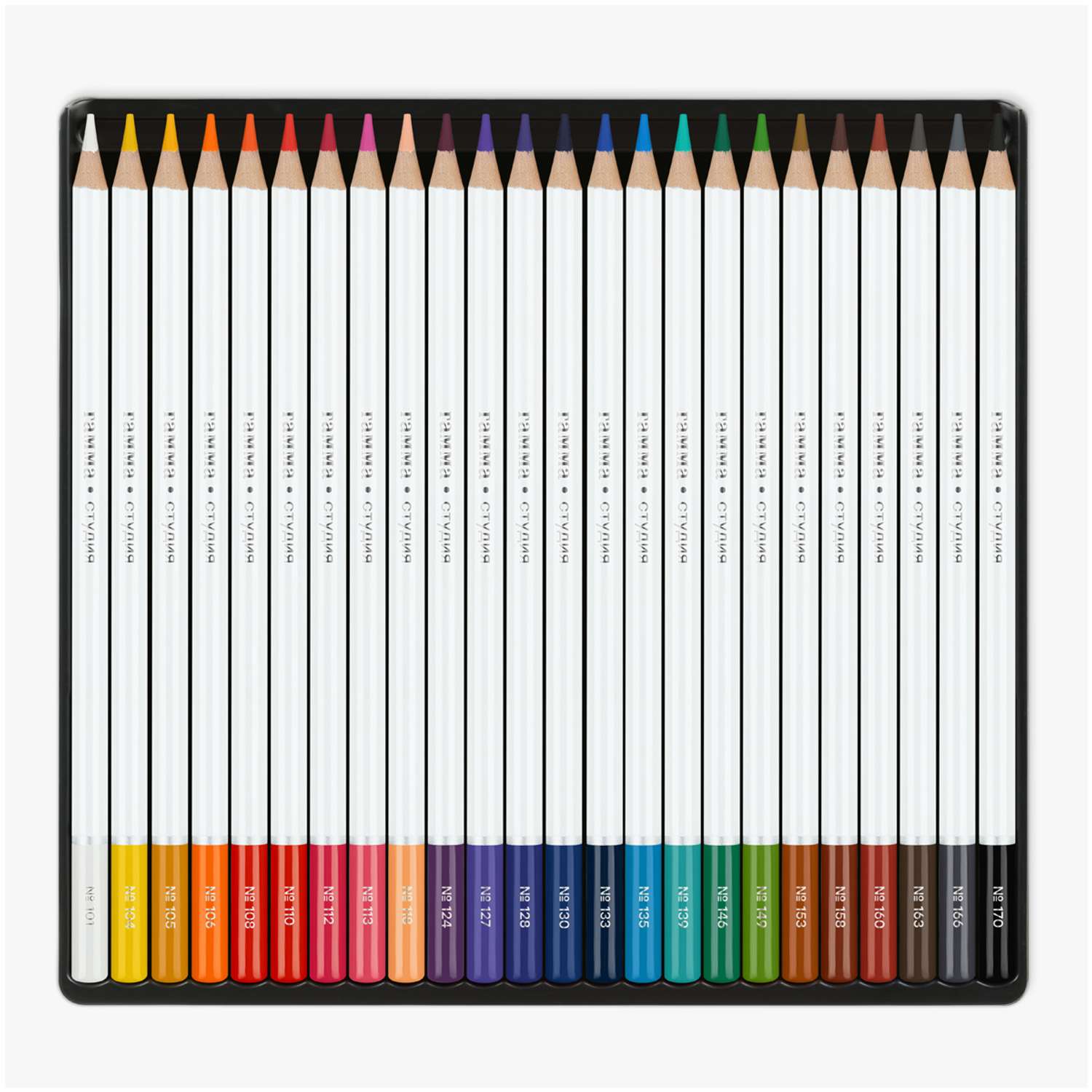 Карандаши ГАММА акварельные художественные серия студия 24 цветов - фото 2