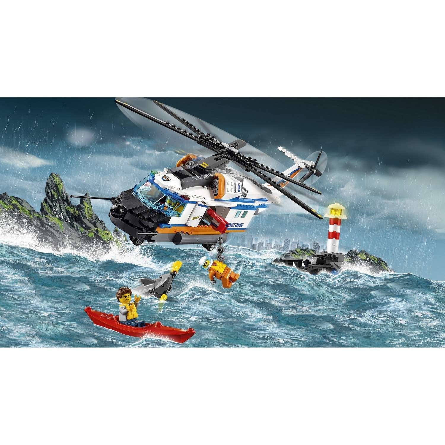 Конструктор LEGO City Coast Guard Сверхмощный спасательный вертолёт (60166) - фото 5