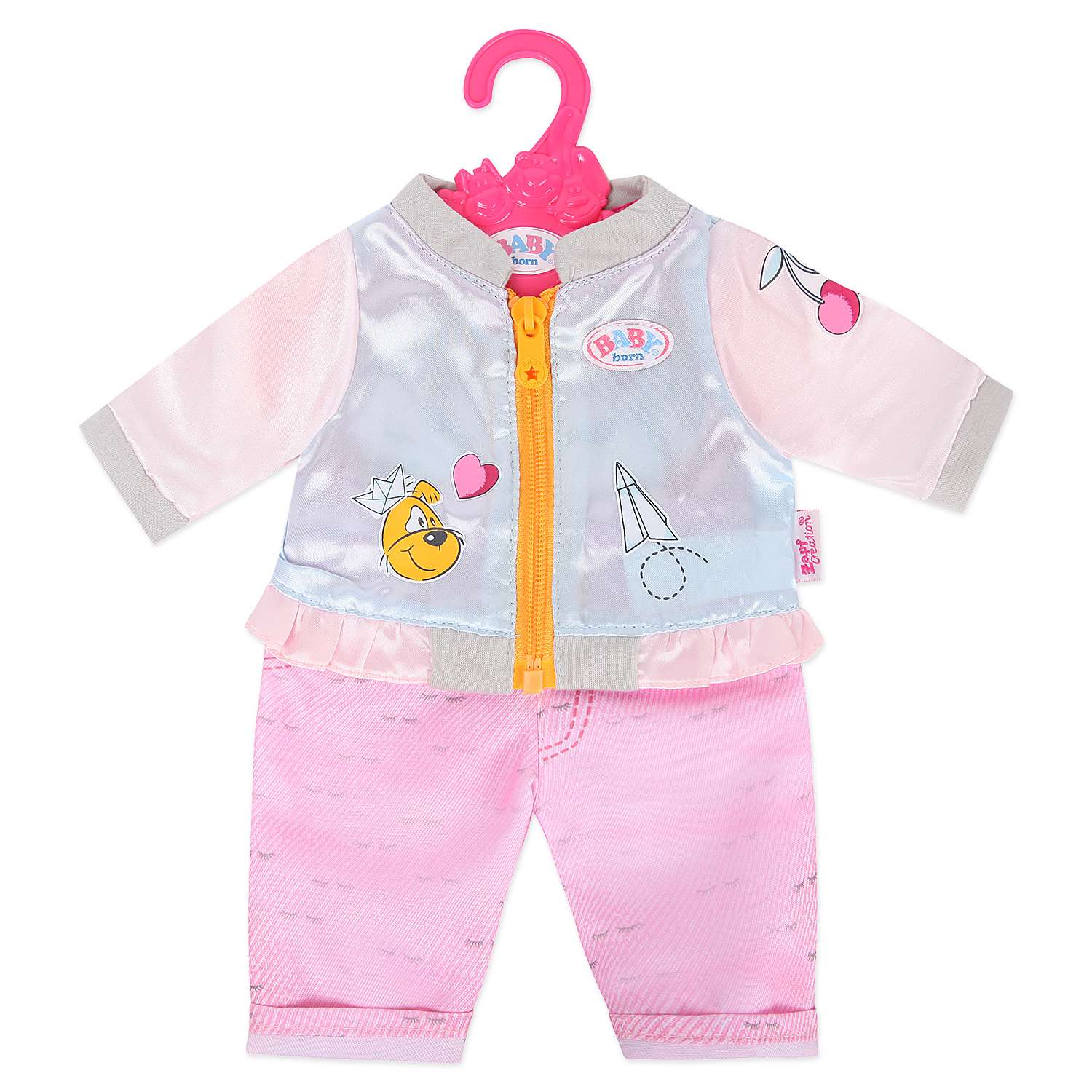 Одежда для куклы Zapf Creation Baby born Штанишки и кофточка для прогулки Розовый 824-542 824-542 - фото 2