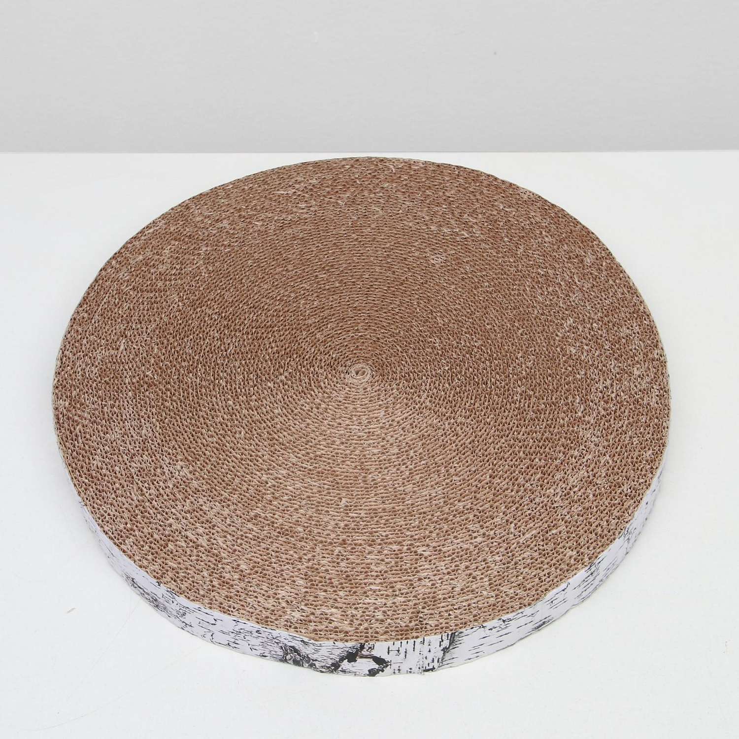 Гофрокогтеточка Пижон напольная круглая Спил березы с пропиткой - фото 1