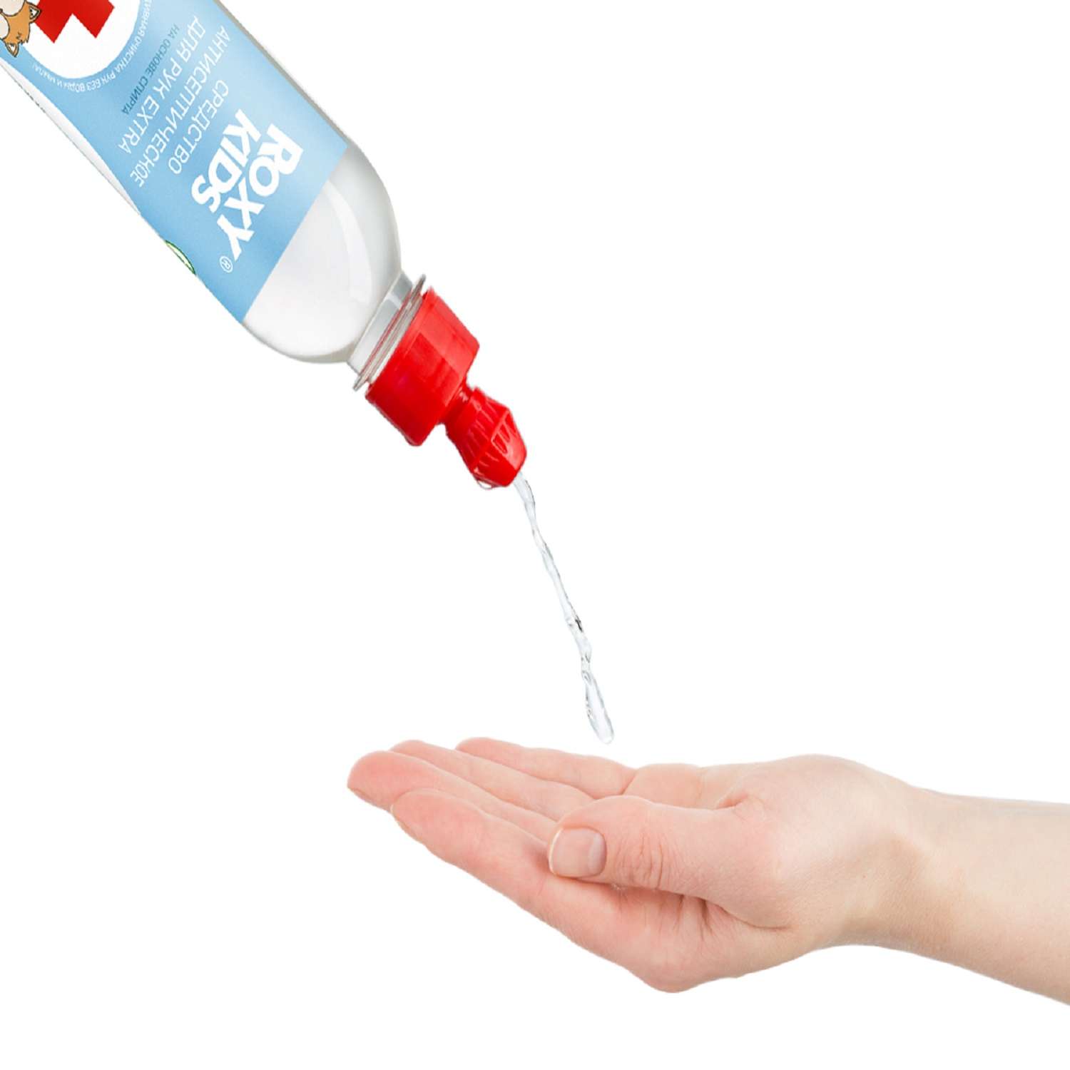 Дезинфицирующее средство ROXY-KIDS для рук и поверхностей спиртовой Extra с экстрактом алоэ вера 300 мл - фото 4