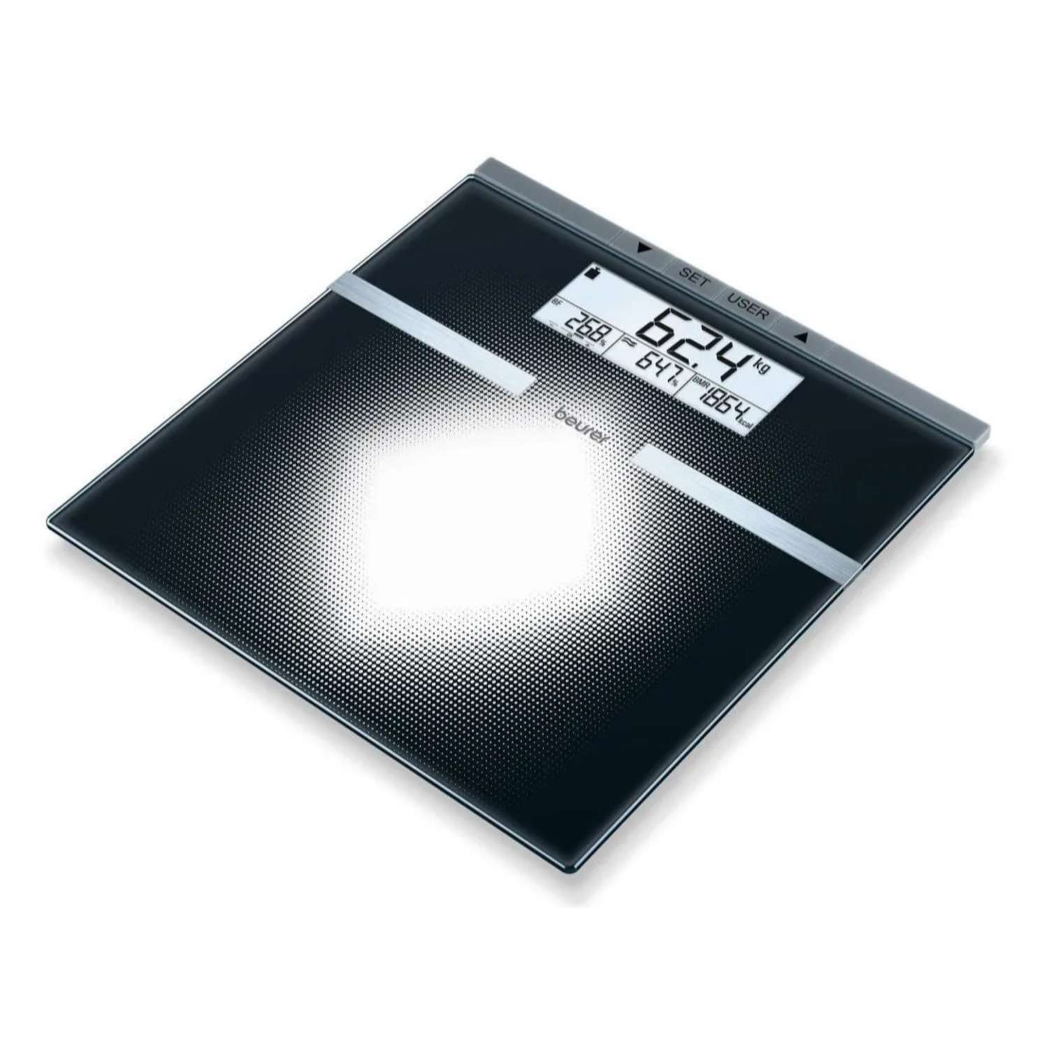 Весы напольные электронные Beurer BG21 максимальный вес 180 кг черный - фото 1