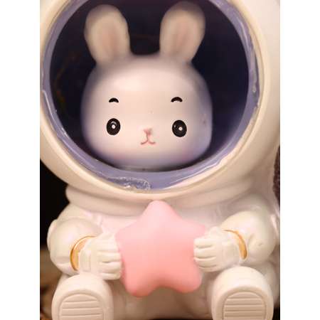 Ночник-подставка iLikeGift для канцелярских принадлежностей Wendy Rabbit pink star
