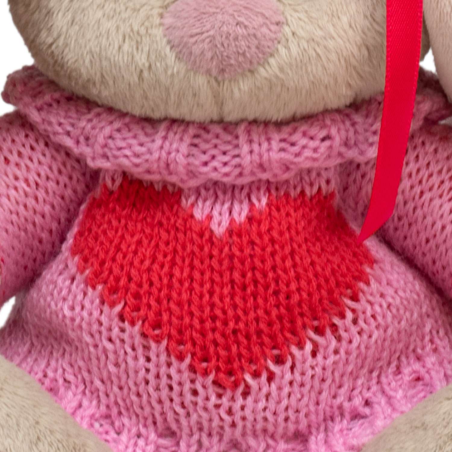 Мягкая игрушка BUDI BASA Зайка Ми в свитере с сердцем 15 см SidX-624 - фото 6