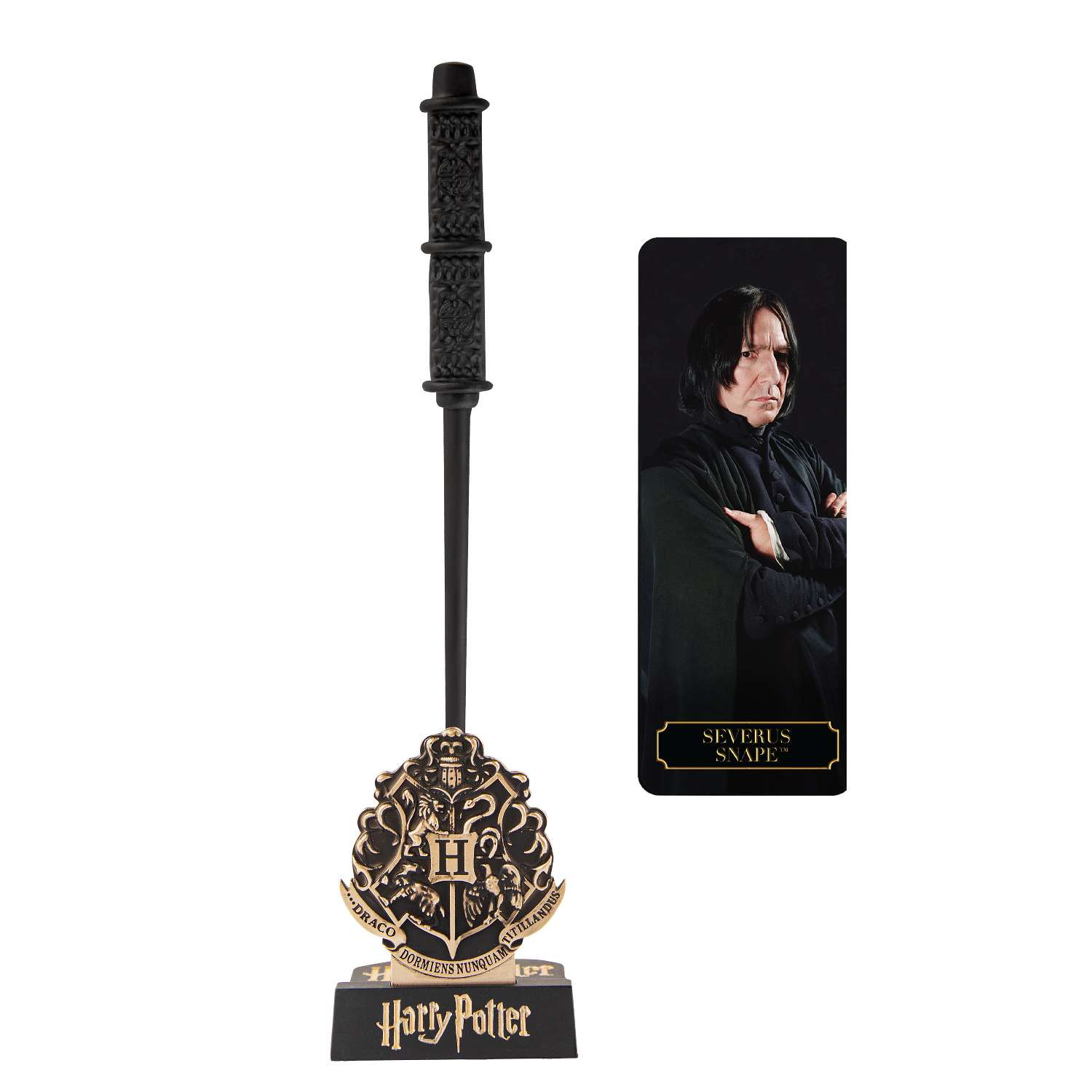 Ручка Harry Potter в виде палочки Северуса Снейпа 25 см с подставкой и закладкой - фото 1