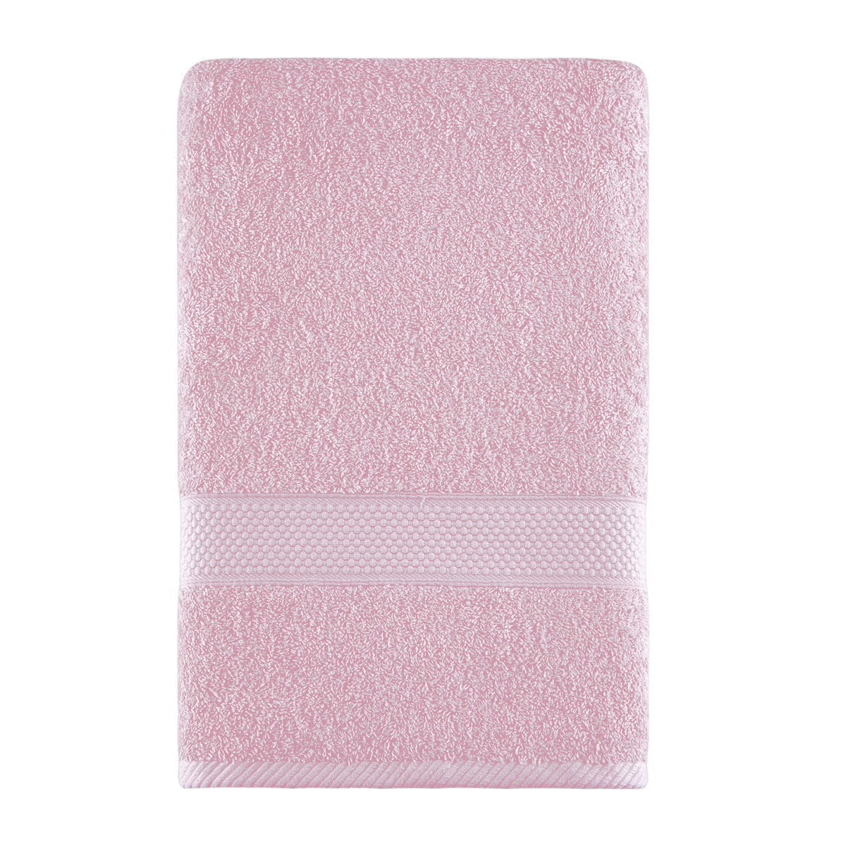 Полотенце для ванной Arya Home Collection однотонное 100х150 см Miranda Soft пудра - фото 1