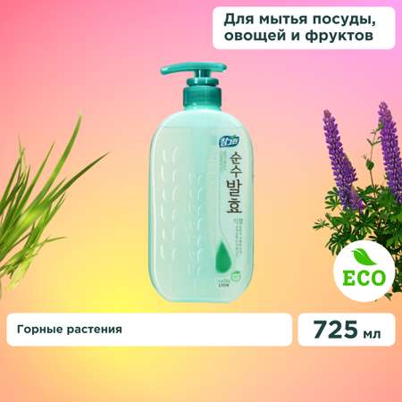 Средство для мытья посуды Lion Chamgreen Pure Fermentation Горные травы 720мл