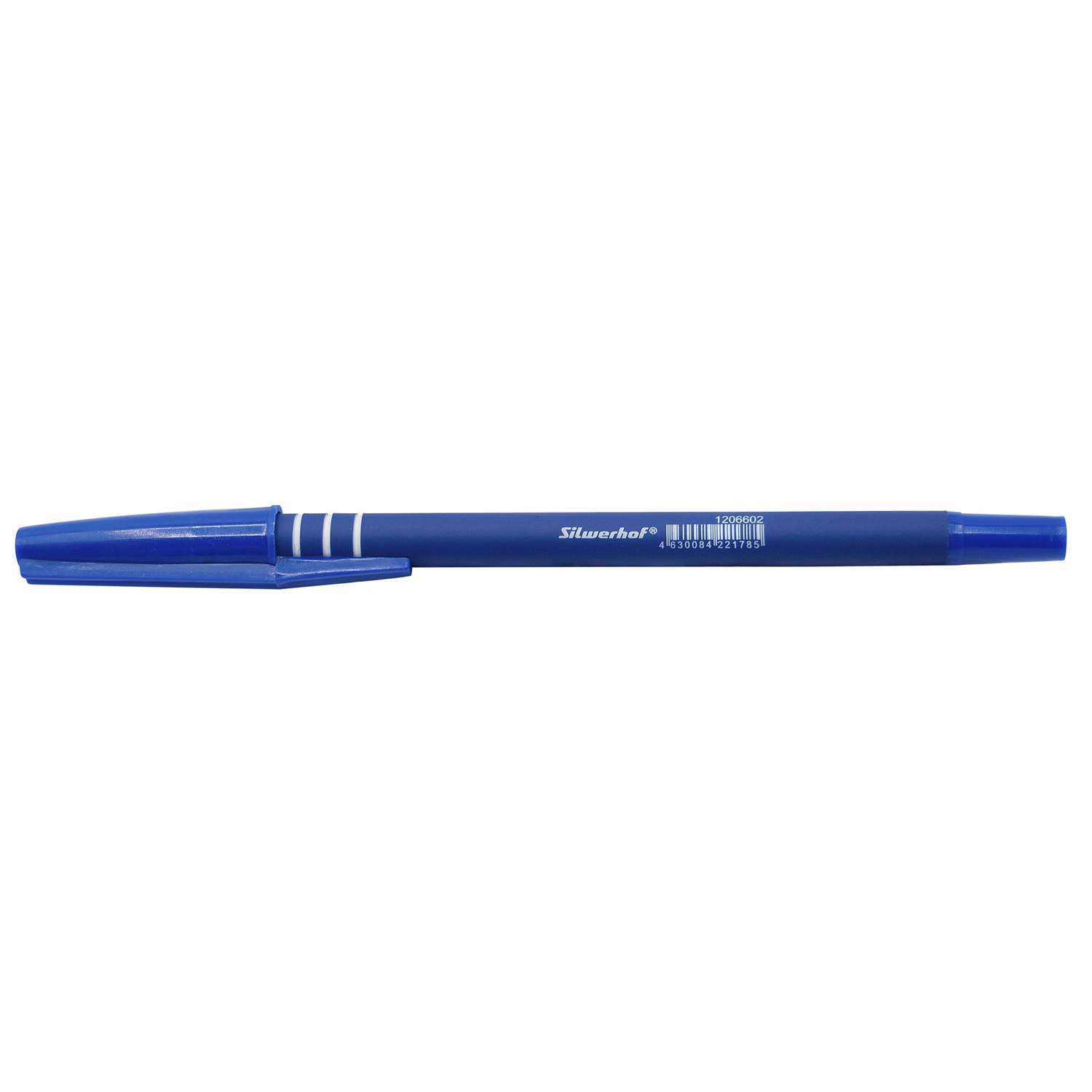 Ручка шариковая Silwerhof Silken 0.7 Синий 1206602 - фото 1