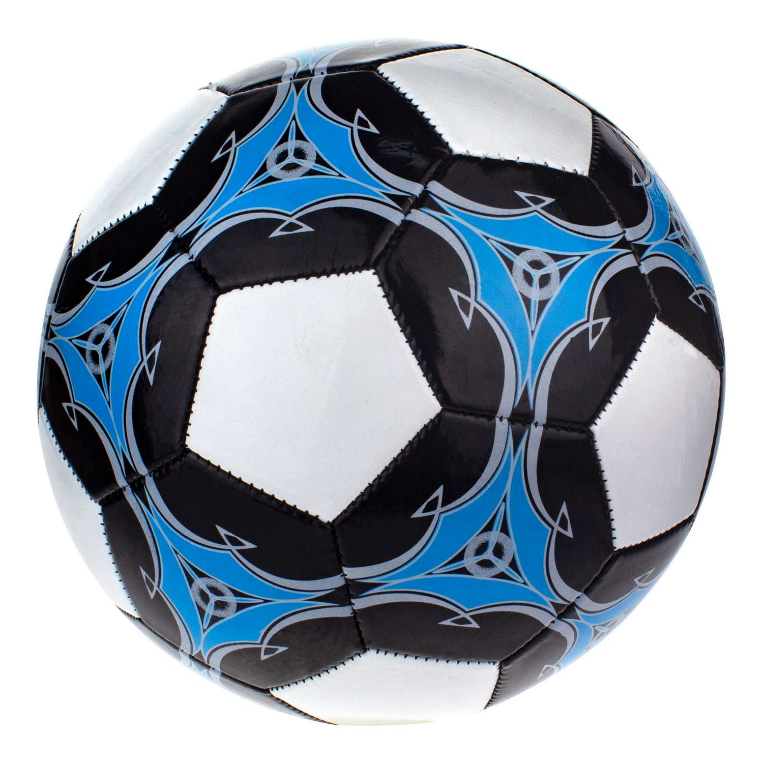 Мяч 1 TOY футбольный 5 ПВХ синий - фото 1