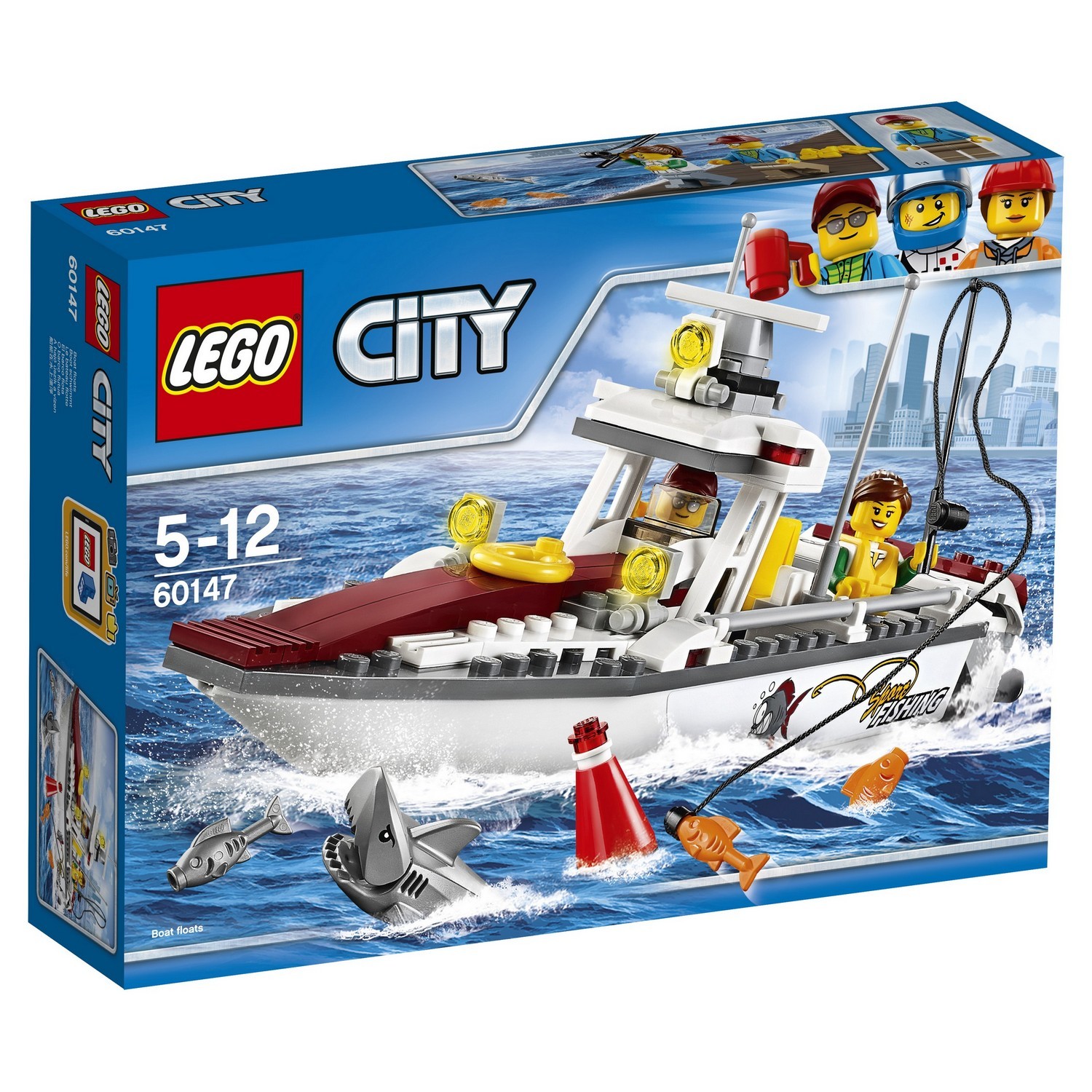 Конструктор LEGO City Great Vehicles Рыболовный катер (60147) купить по  цене 1299 ₽ в интернет-магазине Детский мир