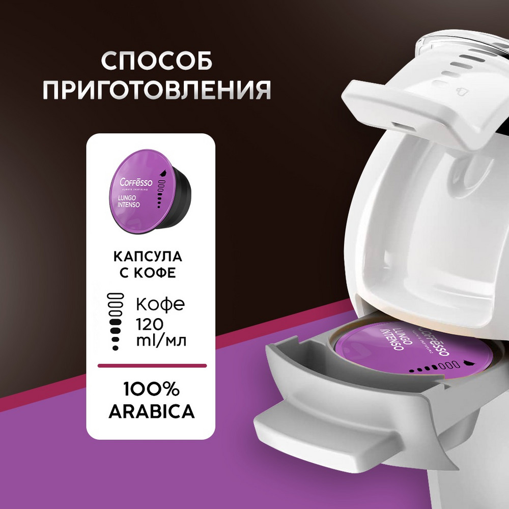 Кофе в капсулах Coffesso Lungo Intenso 104г капсула - фото 7