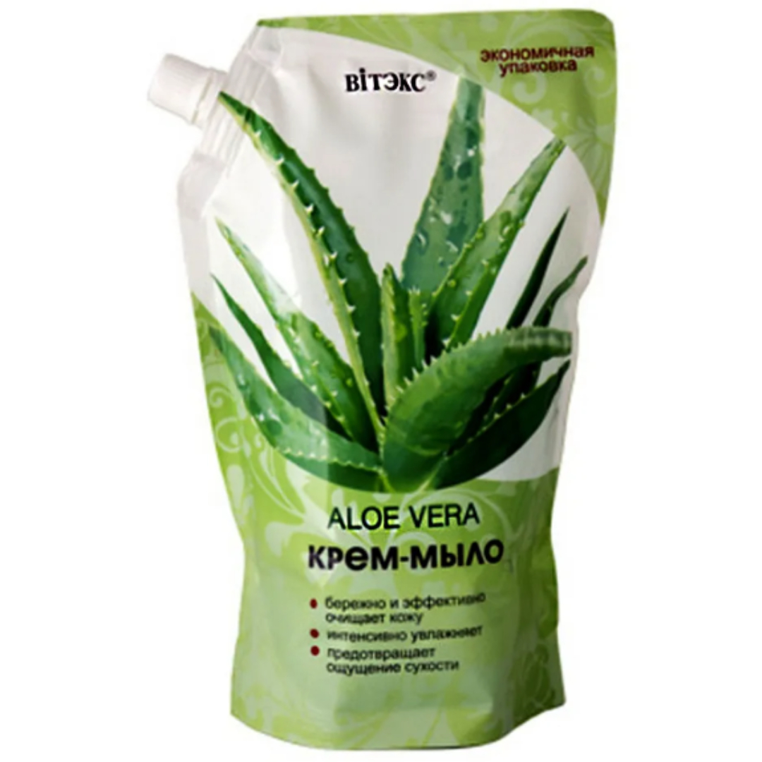 Жидкое мыло для рук ВИТЭКС крем Aloe Vera пакет дой пак 750 мл - фото 1
