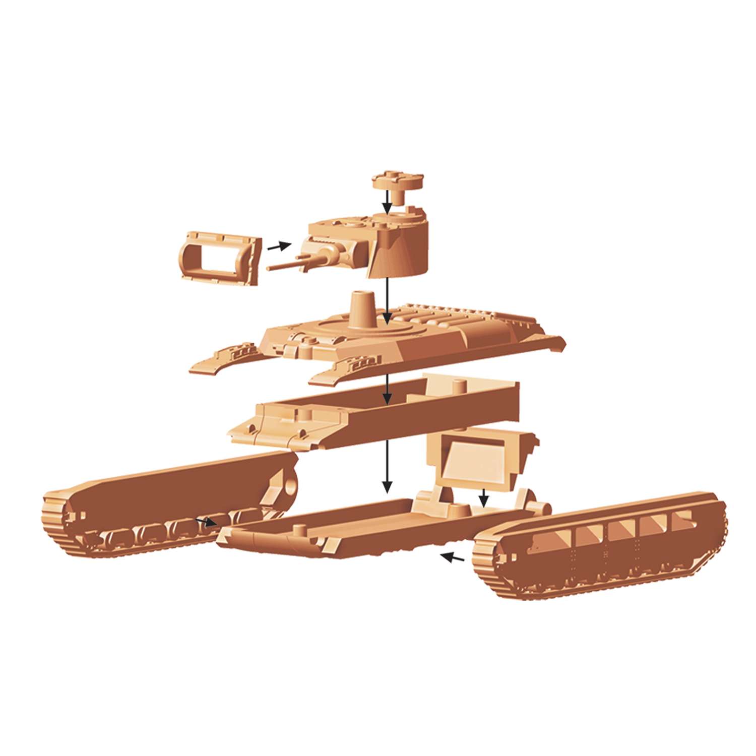 Модель для сборки Звезда Британский средний танк Матильда-2 6171 - фото 5