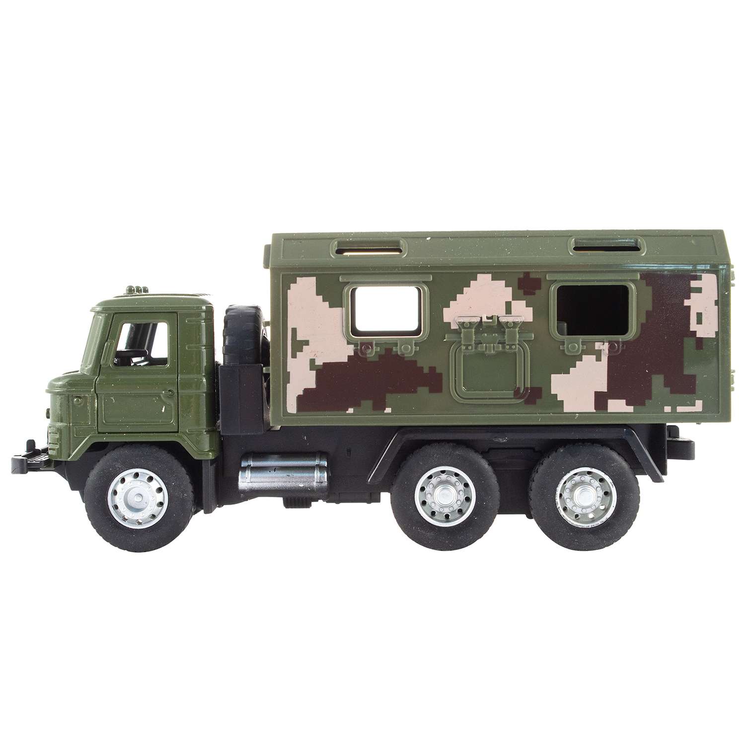 Машинка KiddieDrive Инерционный военный грузовик зеленый 1601715_1 - фото 2
