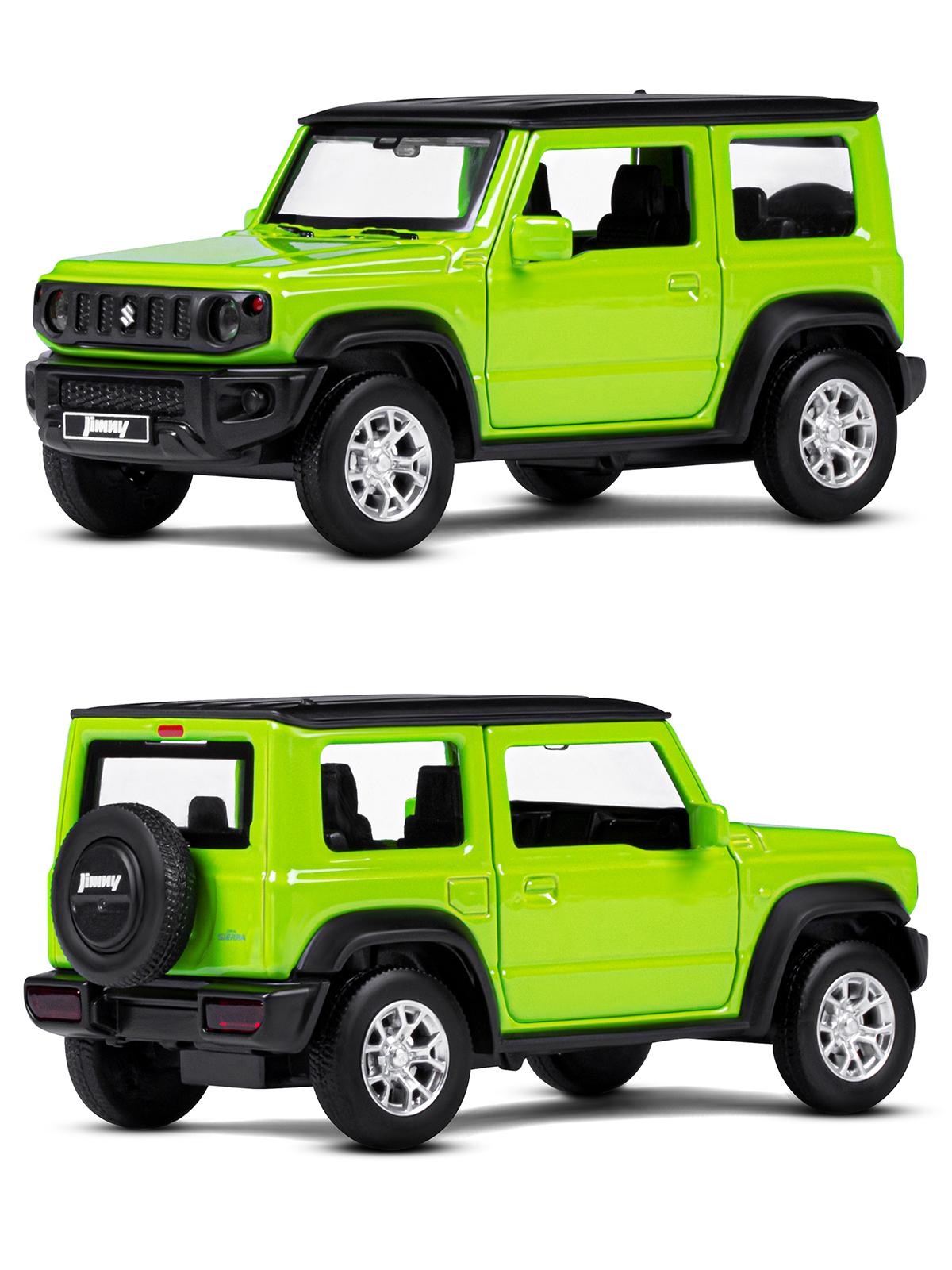 Внедорожник АВТОпанорама Suzuki Jimny 1:32 зеленый JB1251560 - фото 5