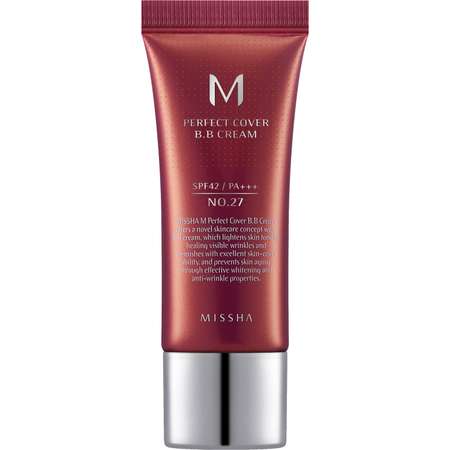 Крем тональный MISSHA BB М Perfect Cover Идеальное покрытие spf42/pa тон 27 20 мл