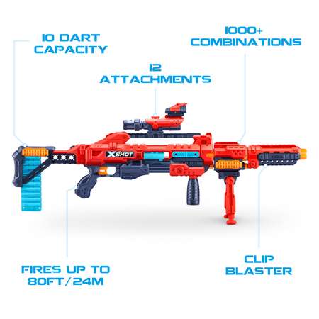 Набор для стрельбы X-SHOT  Regenerator бластер 2 рожка 48 дротиков