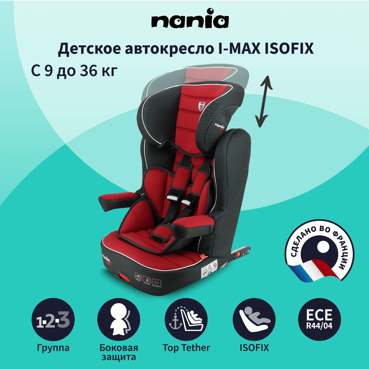 Автокресло Nania IMAX ISOFIX Racing Luxe Ruby - фото 1