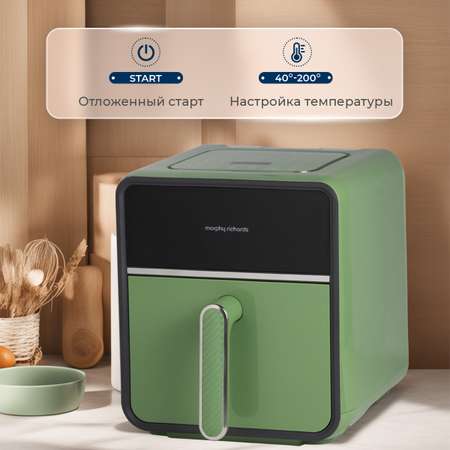 Аэрофритюрница Morphy Richards Health Fryer c 14 программами приготовления 480007 мятная