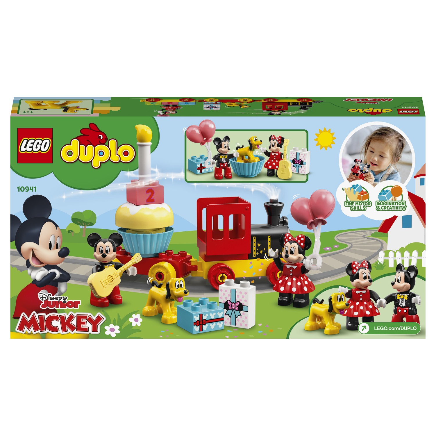 Конструктор LEGO DUPLO Disney Праздничный поезд Микки и Минни 10941 купить  по цене 1499 ₽ в интернет-магазине Детский мир