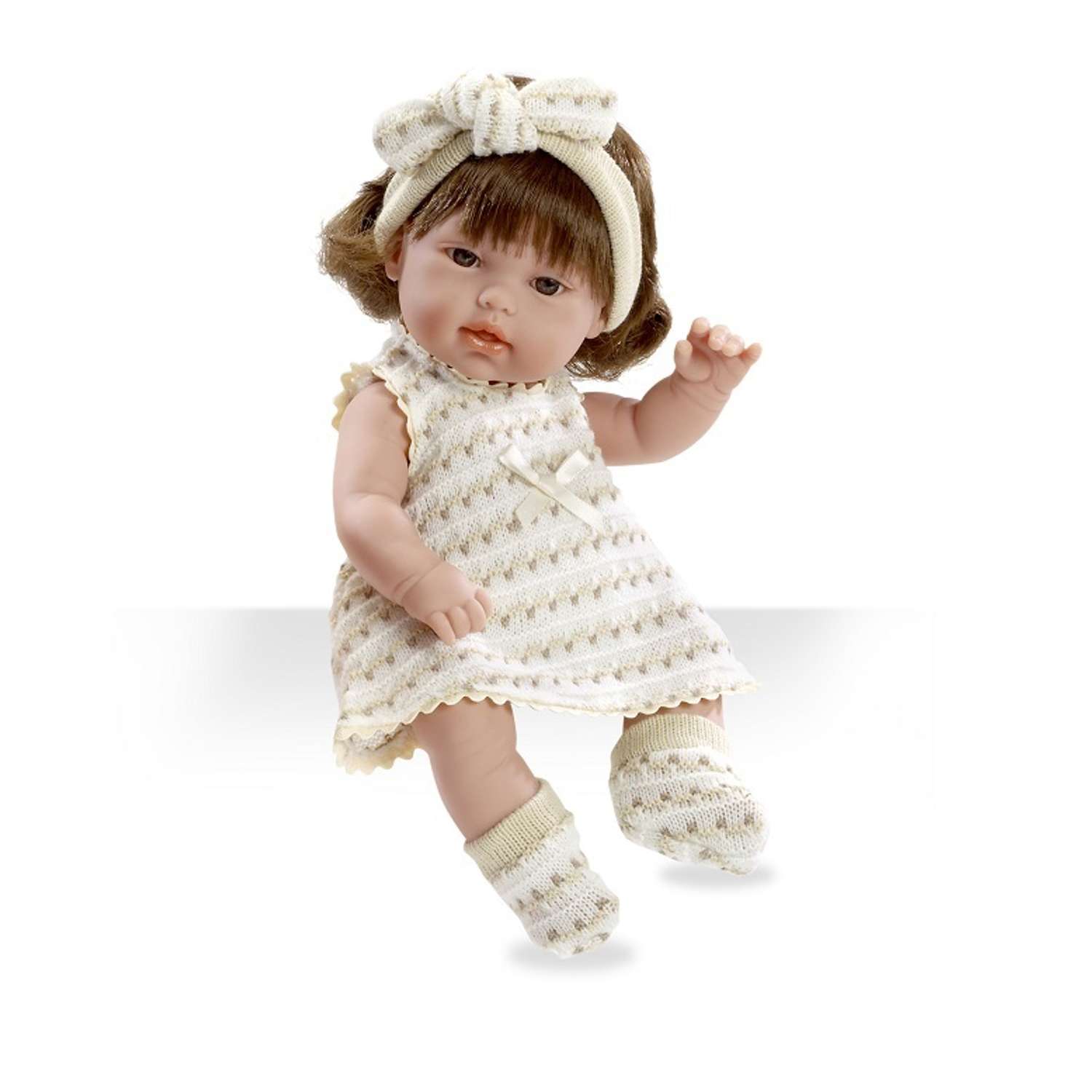 Кукла Arias ELEGANCE 33 см в белом-бежевом Т59764 - фото 1
