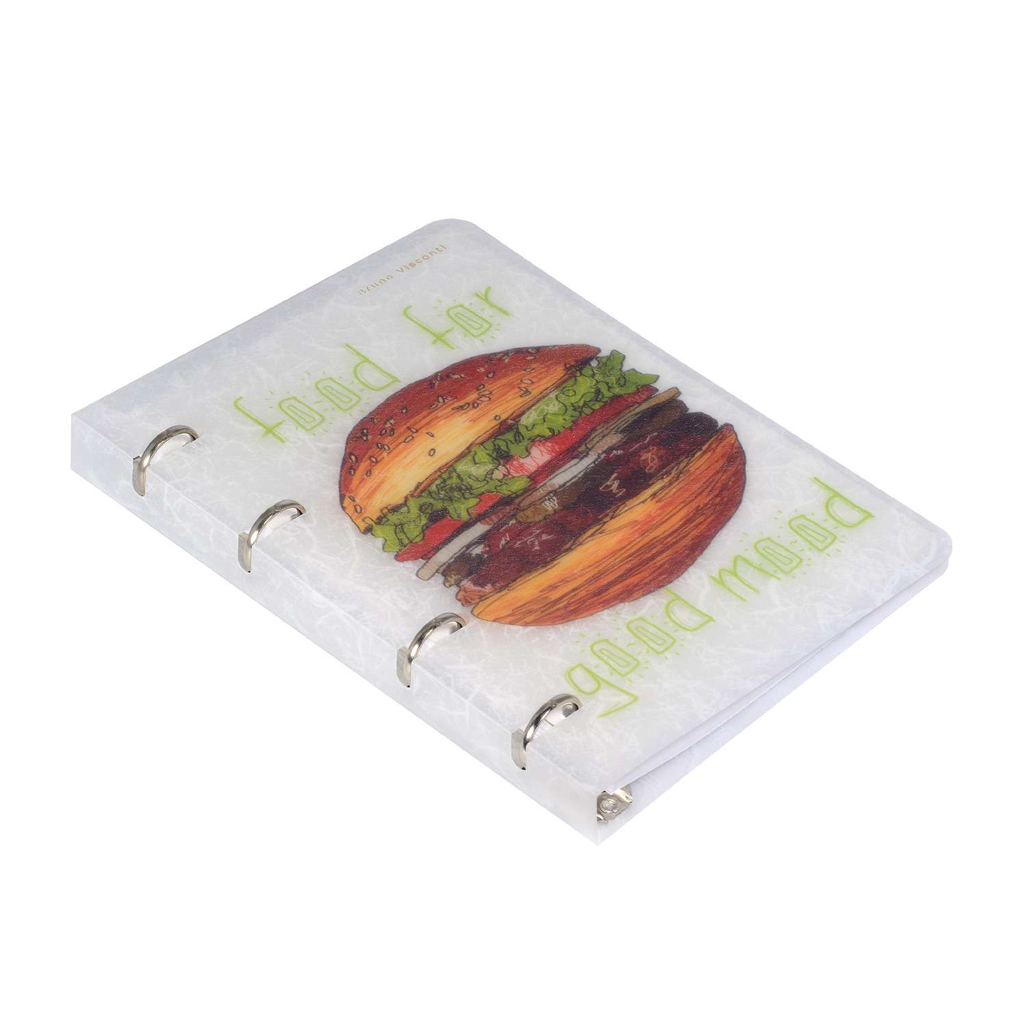 Тетрадь со сменным блоком Bruno Visconti Fast Food в пластиковой обложке А5 80 листов клетка - фото 2