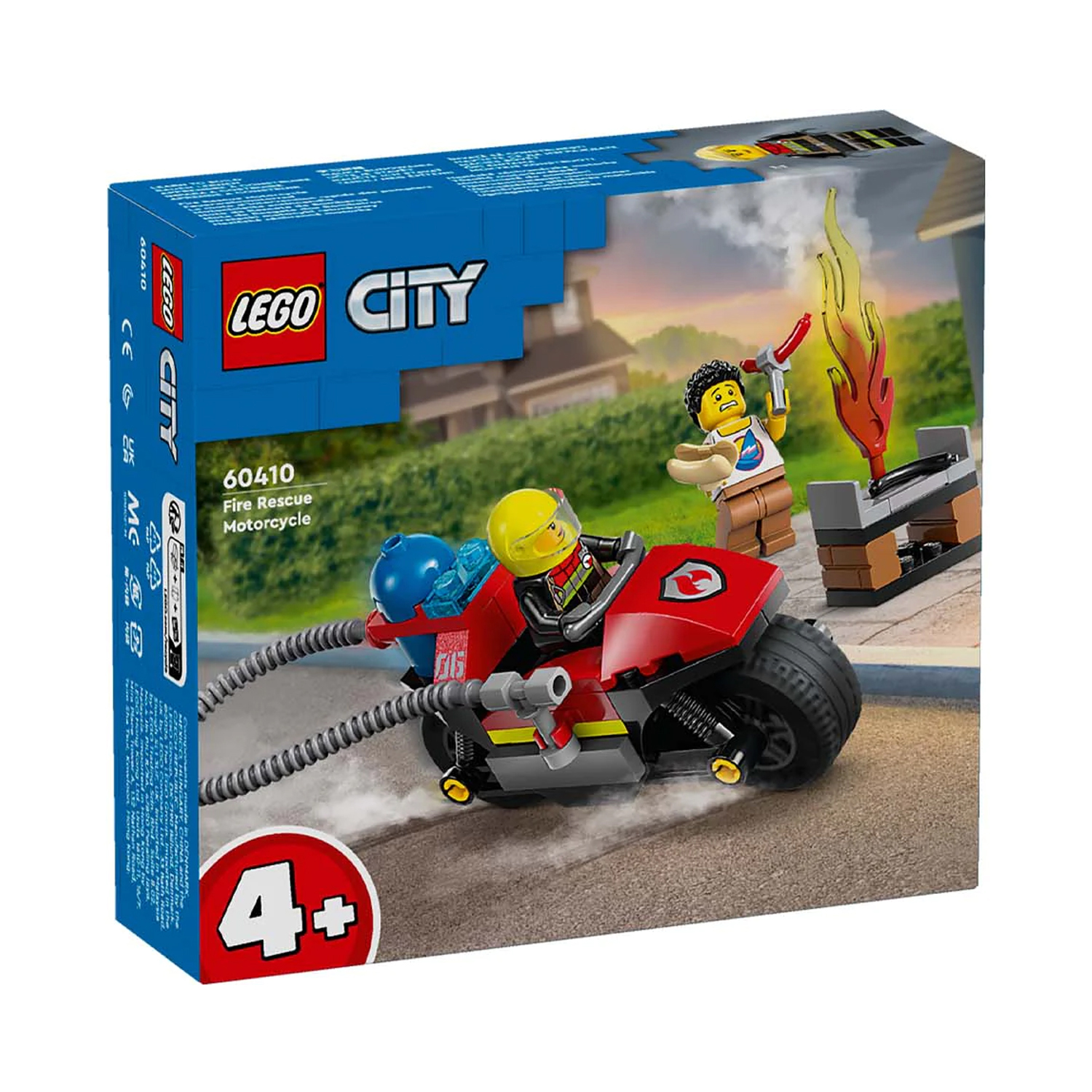 Конструктор детский LEGO City Пожарно-спасательный мотоцикл 60410 - фото 11