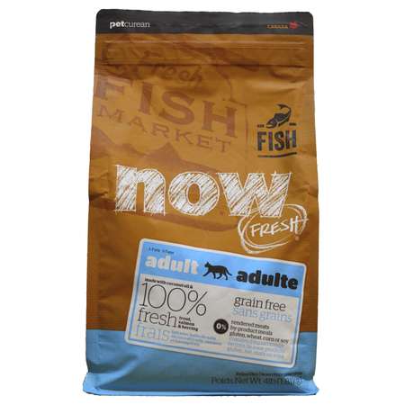 Корм сухой для кошек Now Fresh 1.81кг беззерновой с форелью и лососем для чувствительного пищеварения