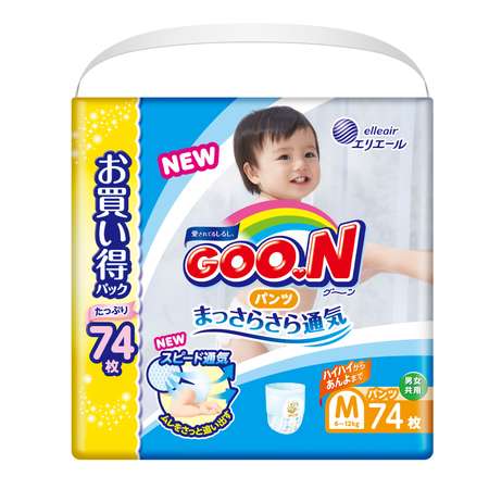 Подгузники-трусики Goon М 6-12кг 74шт