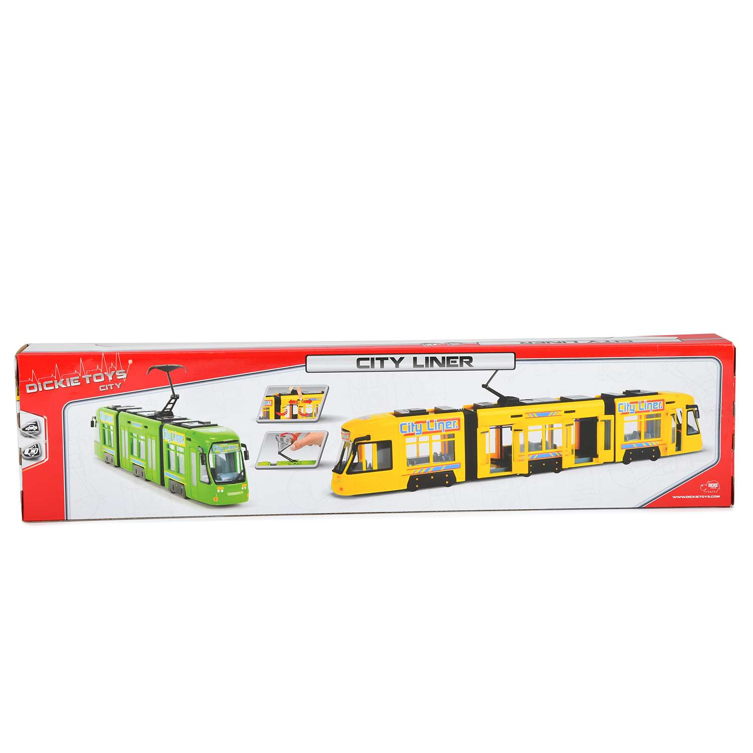 Трамвай Dickie Городской 46см желтый 3749005-2 3749005-2 - фото 3