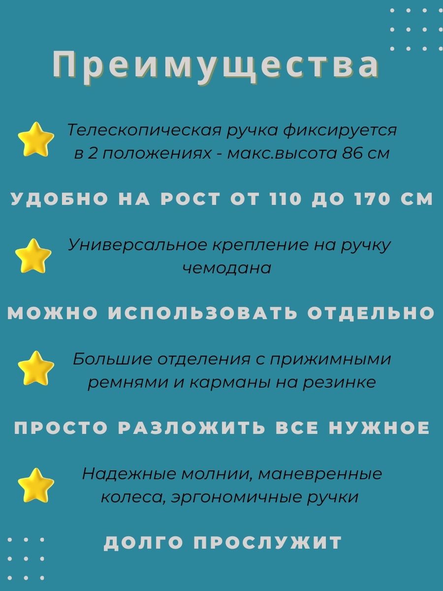 Дорожный чемодан для детей LATS с ручной кладью в комплекте - фото 4