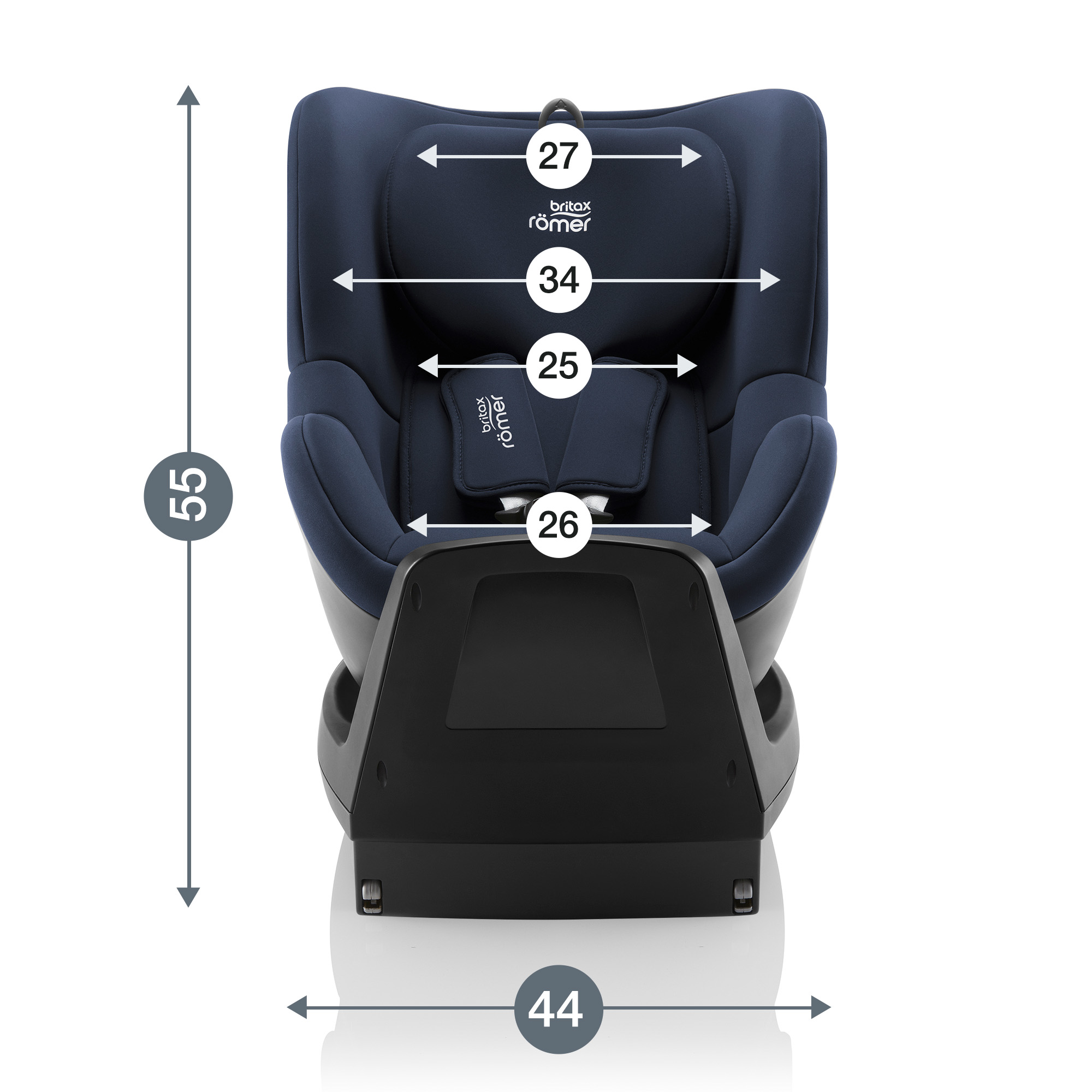 Автокресло Britax Roemer Dualfix PLUS Moonlight Blue с рождения - фото 12