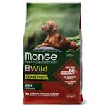 Корм для собак MONGE BWild Grain free из мяса ягненка с картофелем и горохом 2.5кг