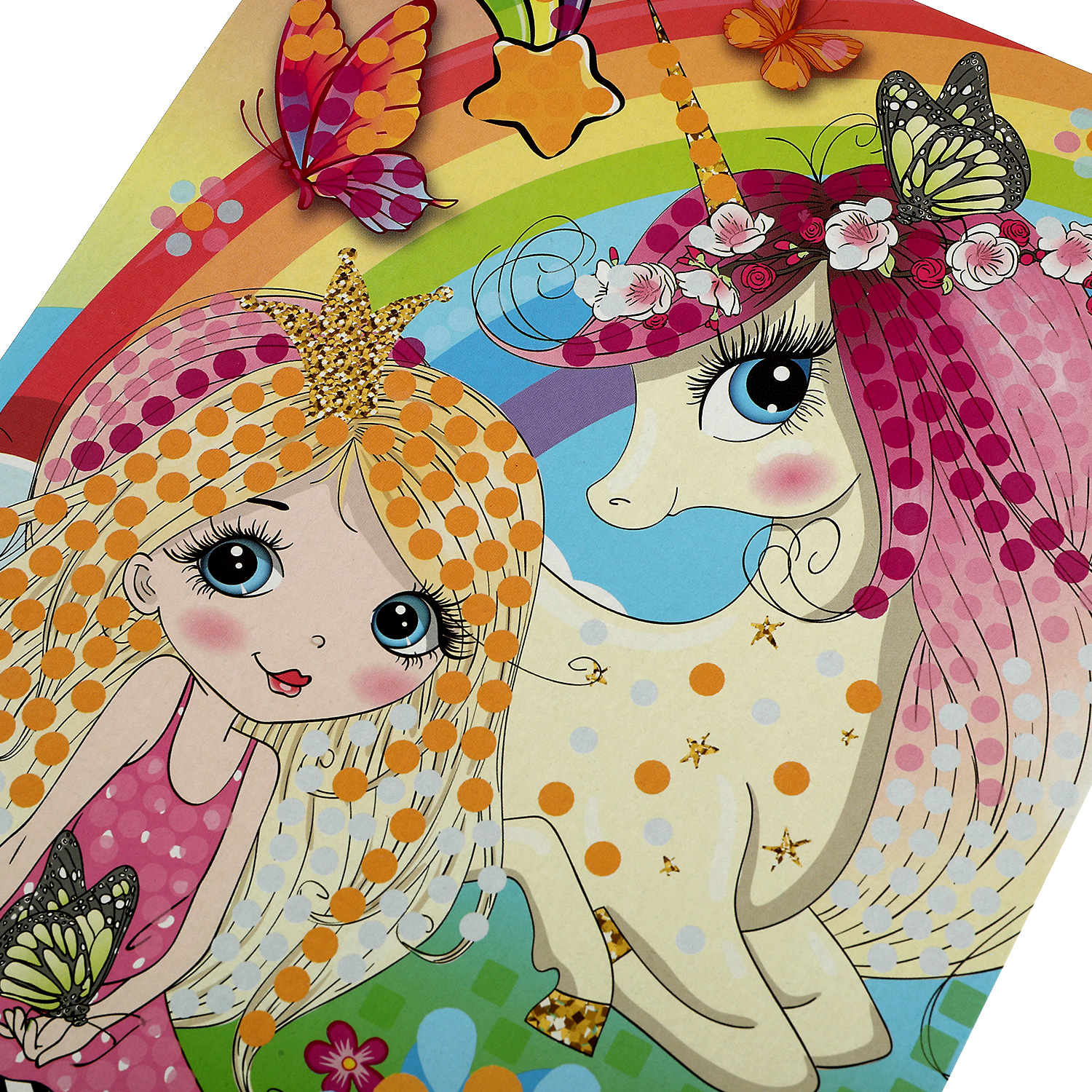 Кристальная мозаика Мультиарт Единорожек и принцесса 351522 - фото 3