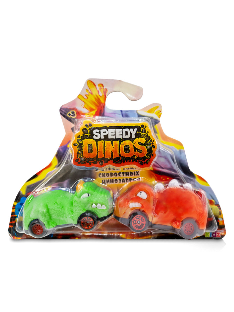 Игровой набор Speedy Dinos скоростные динозавры оранжевый K02SPD002-2 - фото 3