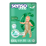 Трусики-подгузники для детей SENSO BABY Sensitive 6 XXL junior extra 15-30 кг 32 шт