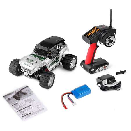 Машина WLToys РУ 1:18 Fierce Zealot Монстр 4WD Серебрянный