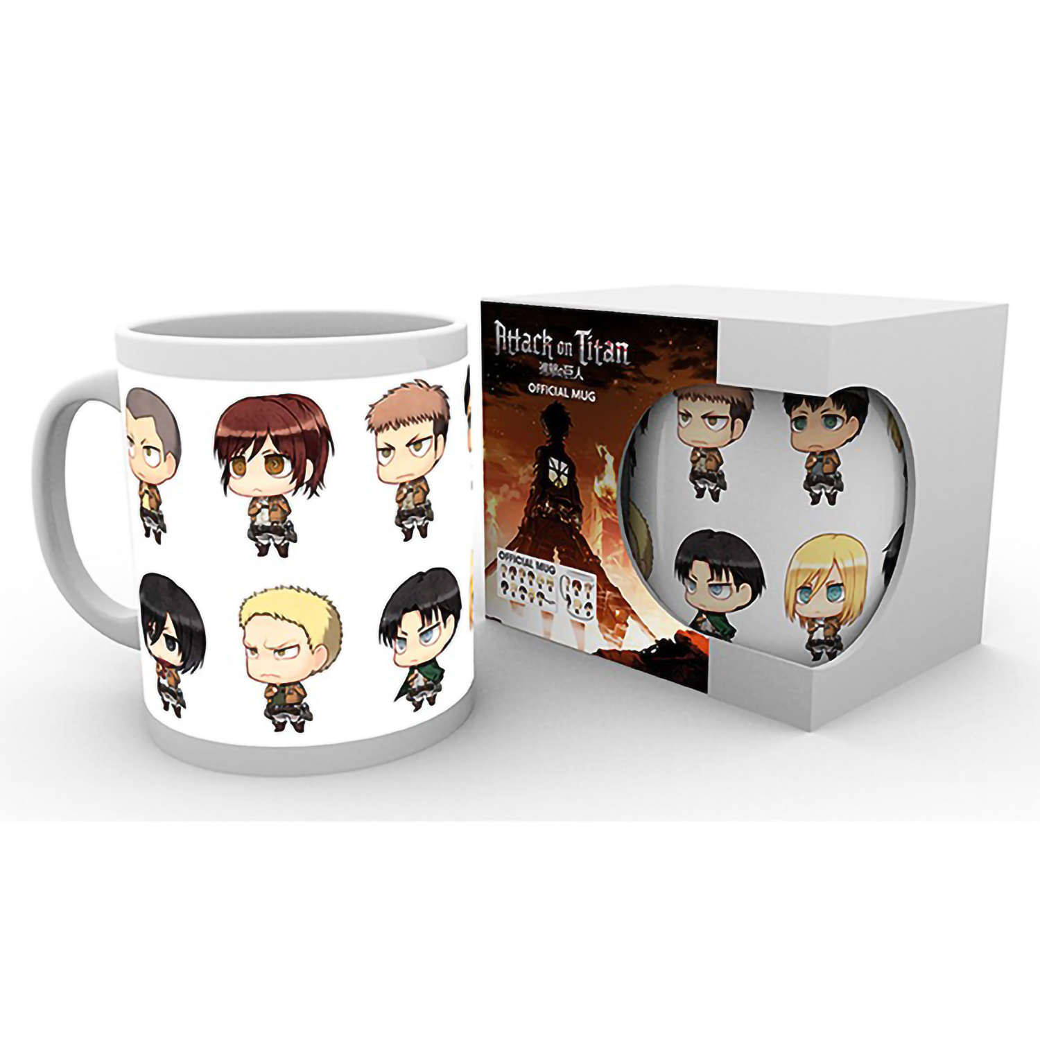 Кружка ABYStyle Gb Eye Attack on Titan Mug 320 ml All Chimis subli box x2 MG0532 - фото 2