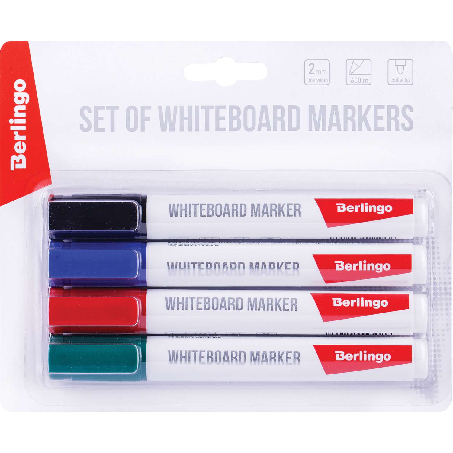 Набор маркеров Berlingo для белых досок Uniline WB210 - фото 1