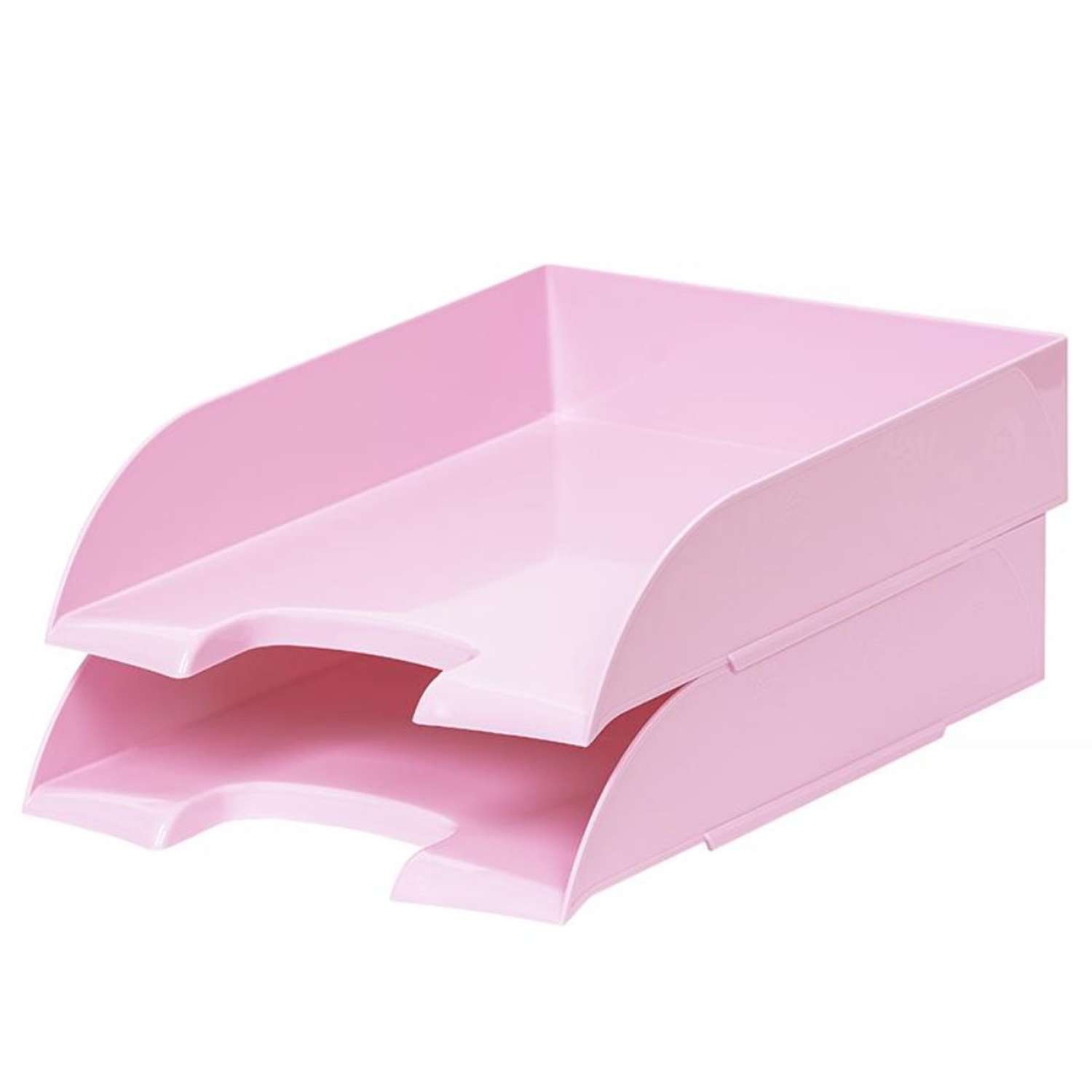 Лоток Attache для бумаг Selection Flamingo прозрачный розовый 1 шт - фото 2