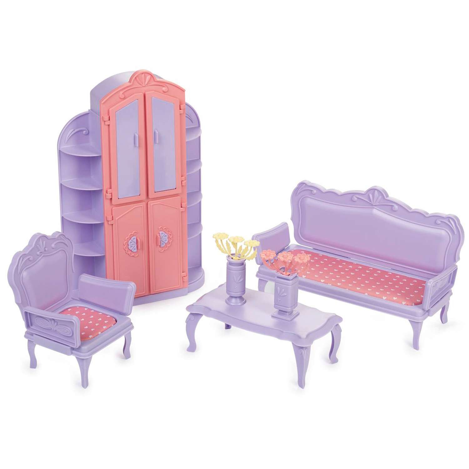 Мебель для кукол ОГОНЁК Гостиная Маленькая принцесса Сиреневый С-1525 С-1525 - фото 1