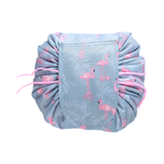 Косметичка-мешок Uniglodis нейлоновая Серый с фламинго