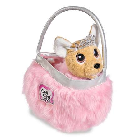 Мягкая игрушка Сhi Chi Love Плюшевая собачка 20 см Принцесса c пушистой сумкой 5893126-МП