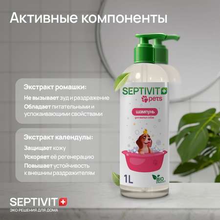 Шампунь для собак SEPTIVIT Premium 1 л