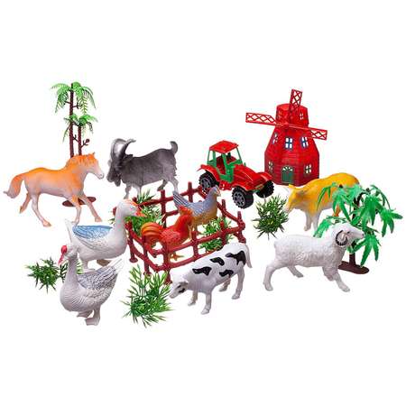 Игровой набор ABTOYS Юный натуралист Фигурки домашних животных с аксессуарами