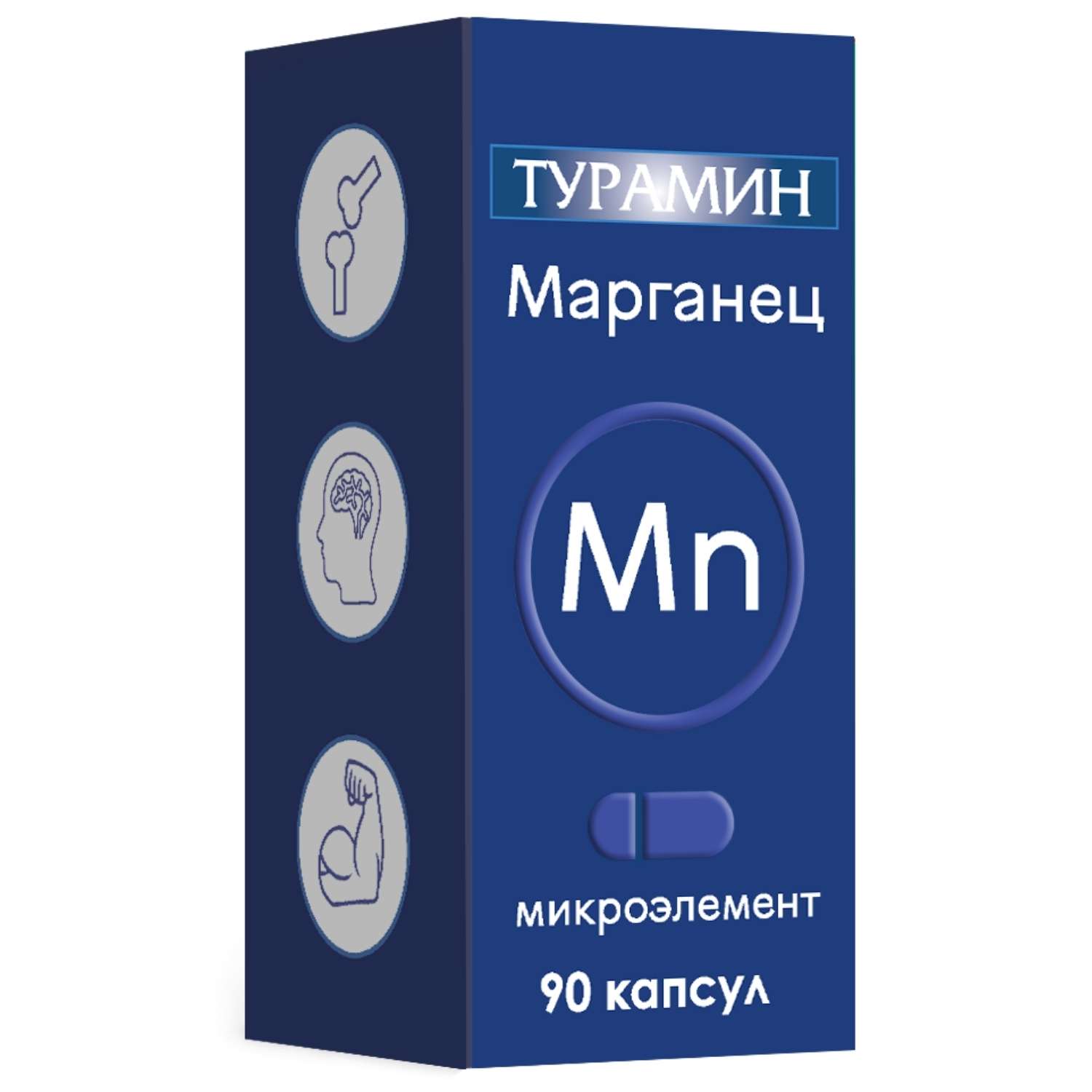 Биологически активная добавка Турамин Марганец 0.2г 90капсул - фото 2