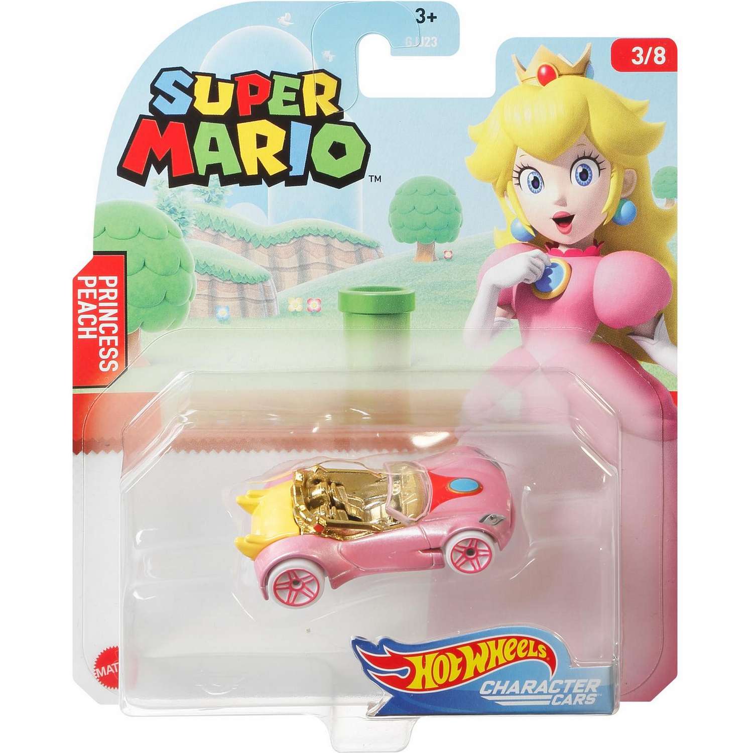 Машинка Hot Wheels Герои компьютерных игр Super Mario Принцесса Пич GPC11 GJJ23 - фото 2