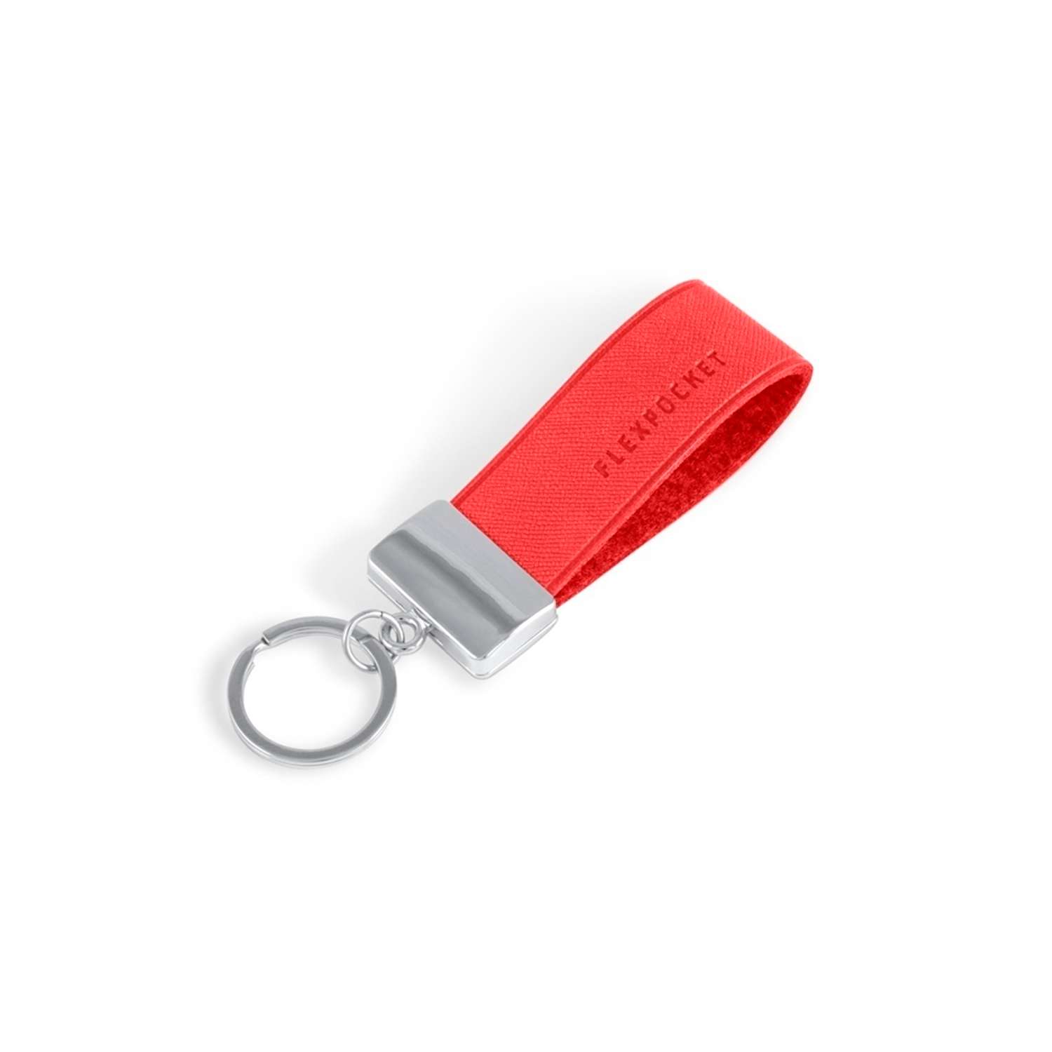 Брелок Flexpocket красного цвета для ключей или на сумку - фото 1