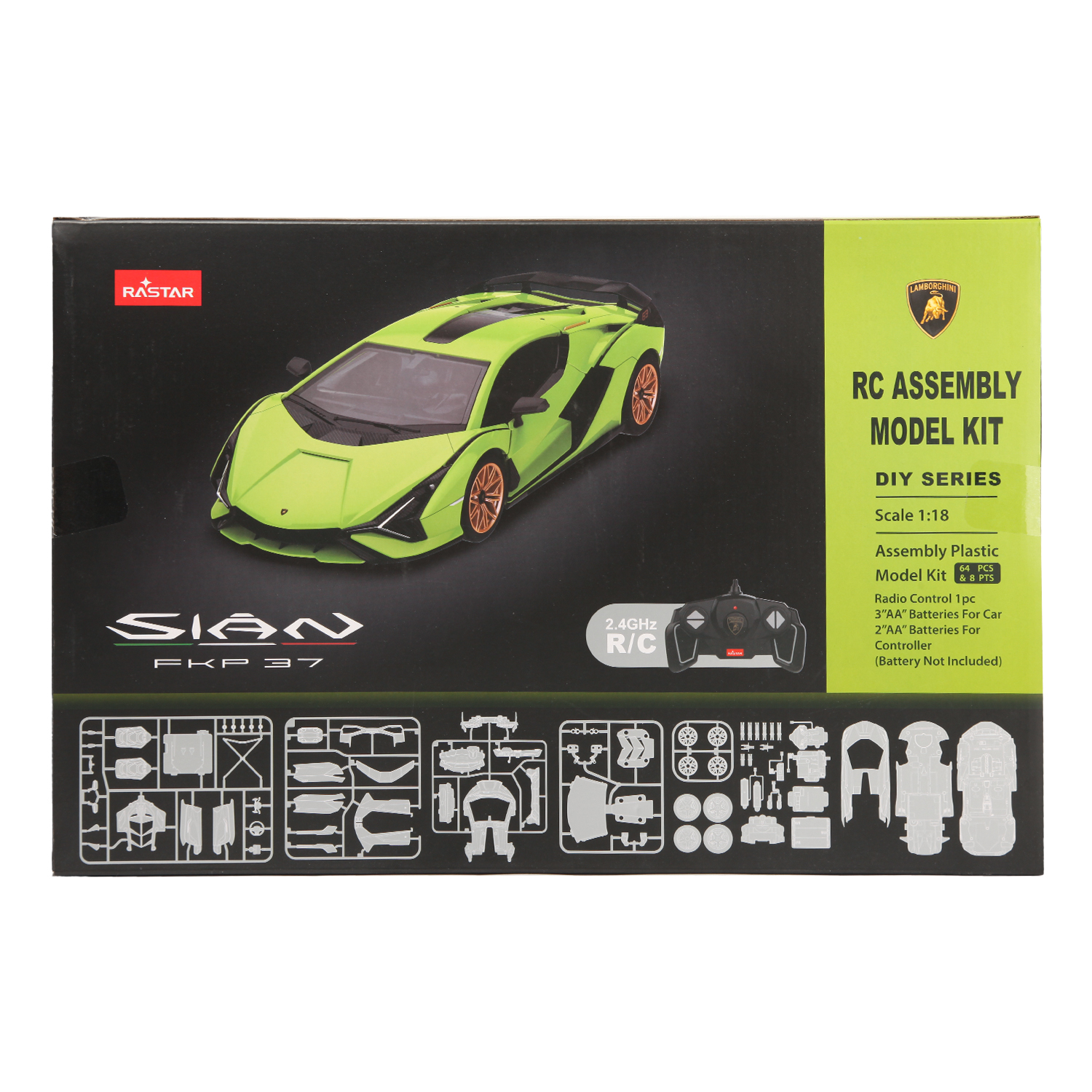 Машина Rastar РУ 1:18 сборная Lamborghini 97400 97400 - фото 1